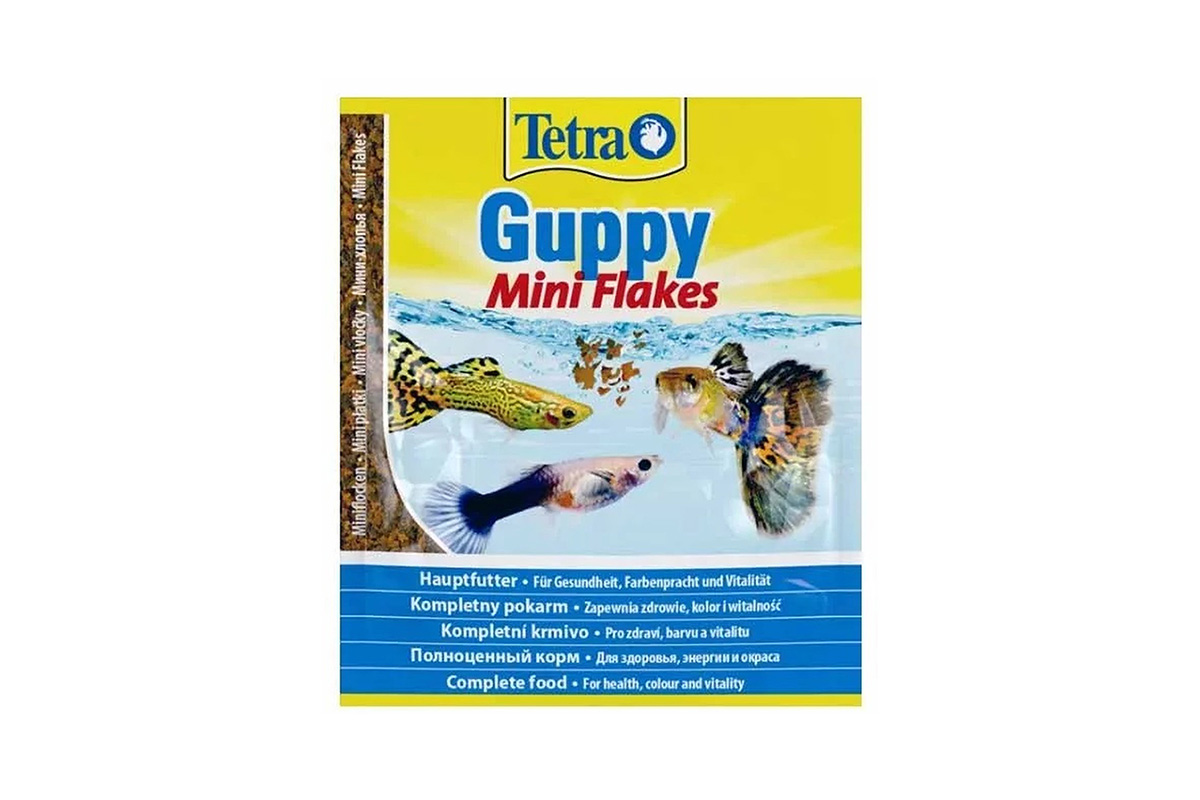Tetra Guppy Mini Flakes (zacskós), 12 g