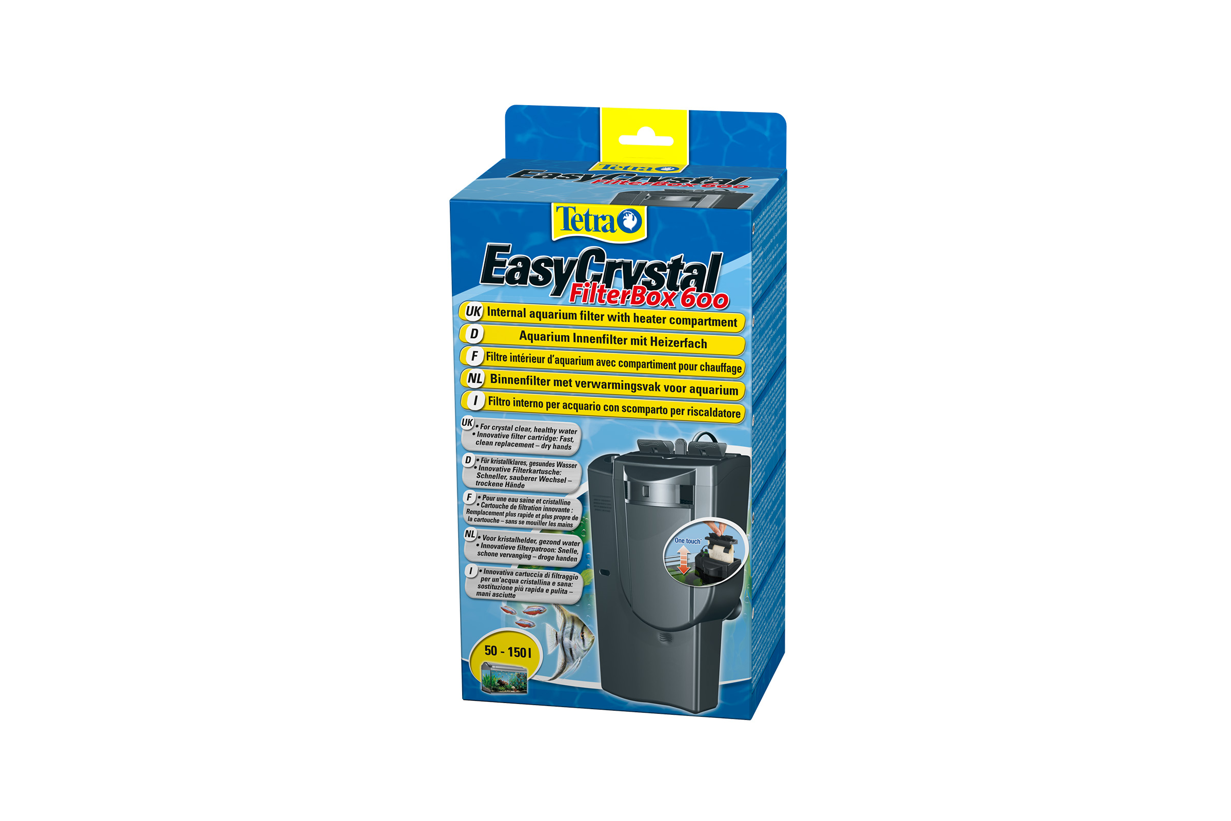 Tetra EasyCrystal FilterBox belső szűrő 600 l/h,