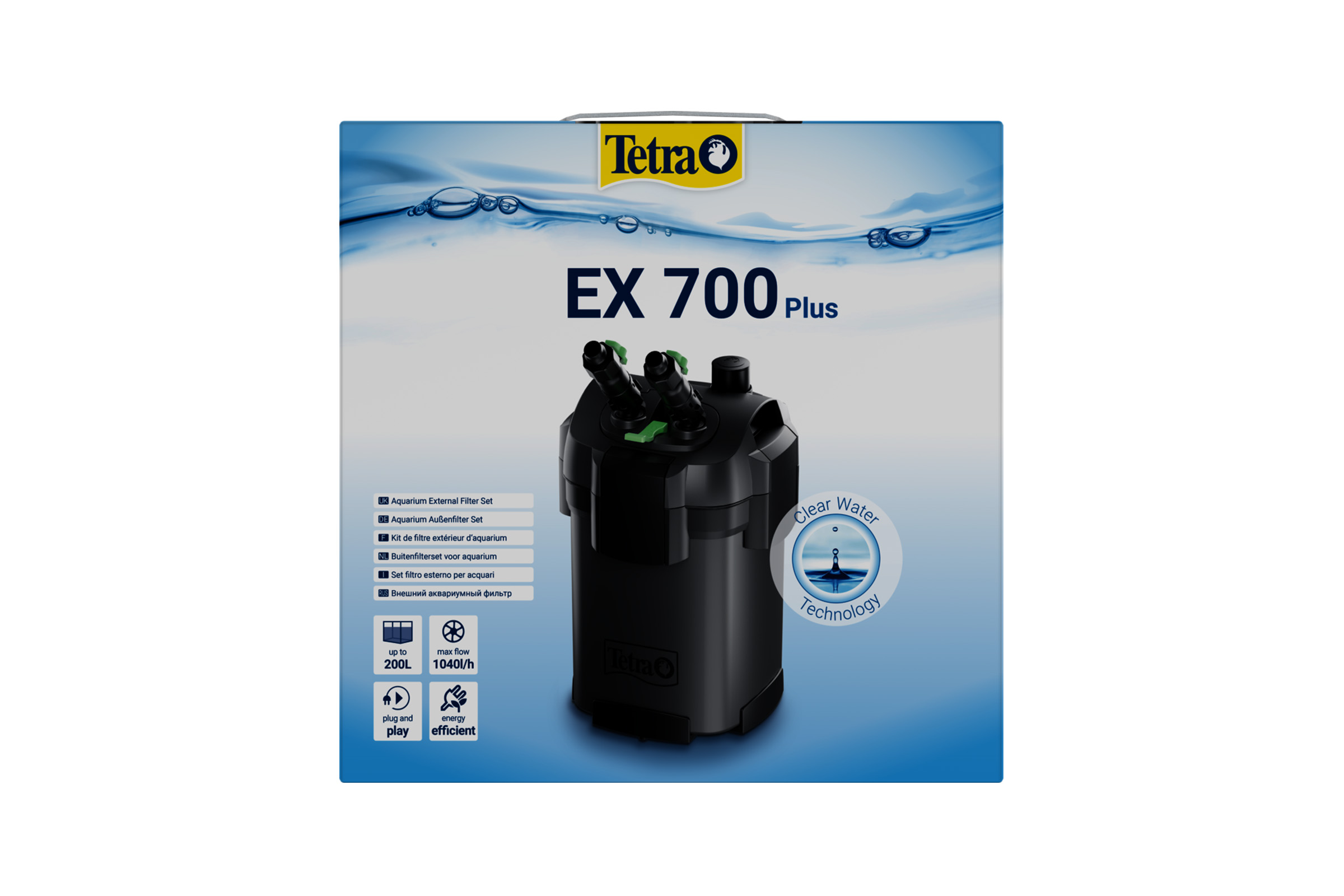 Tetra EX 700 Plus II  - külsőszűrő 100 - 200 L -ig