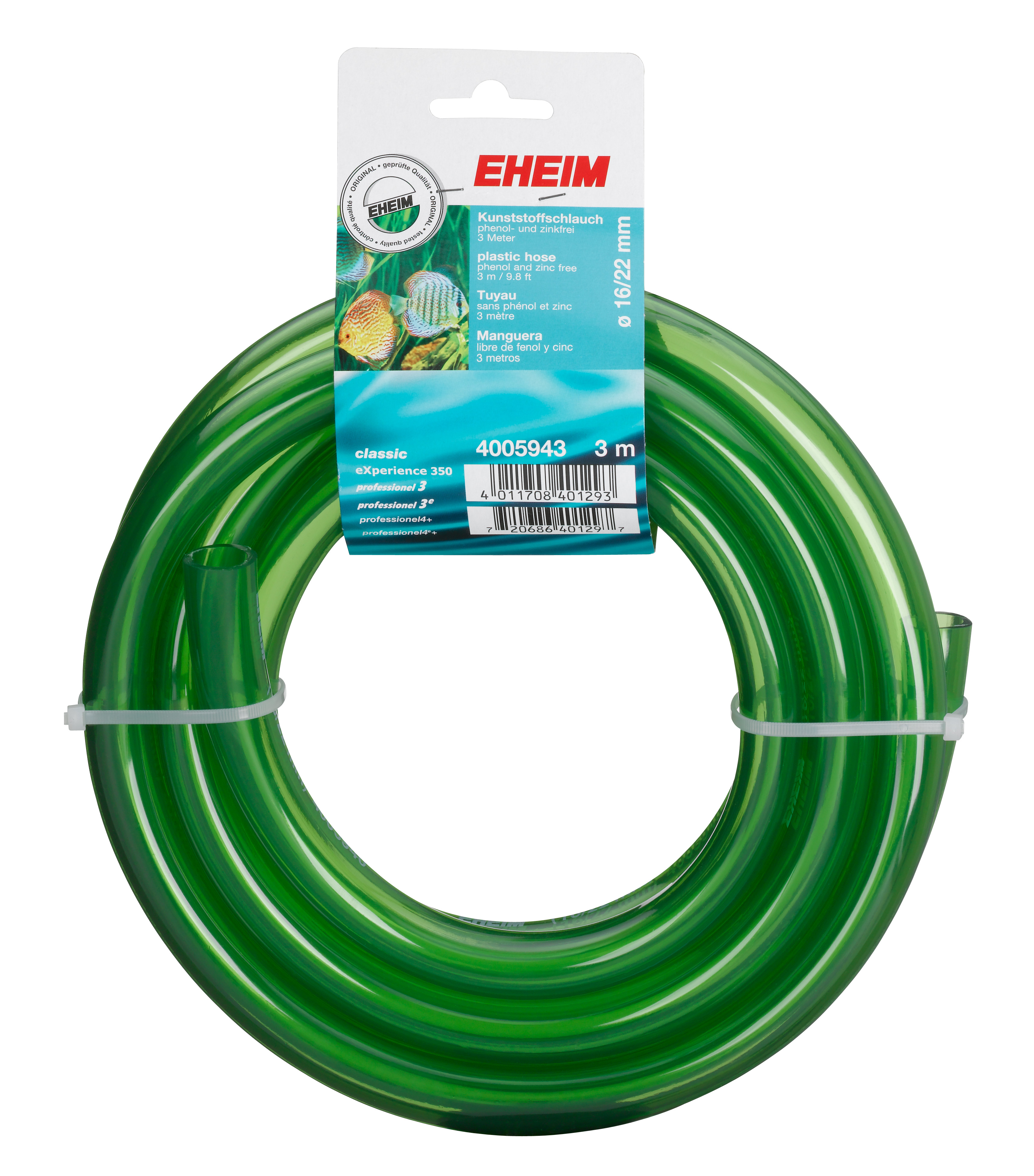 Eheim műanyag tömlő, 3 m, 16/22 mm, zöld