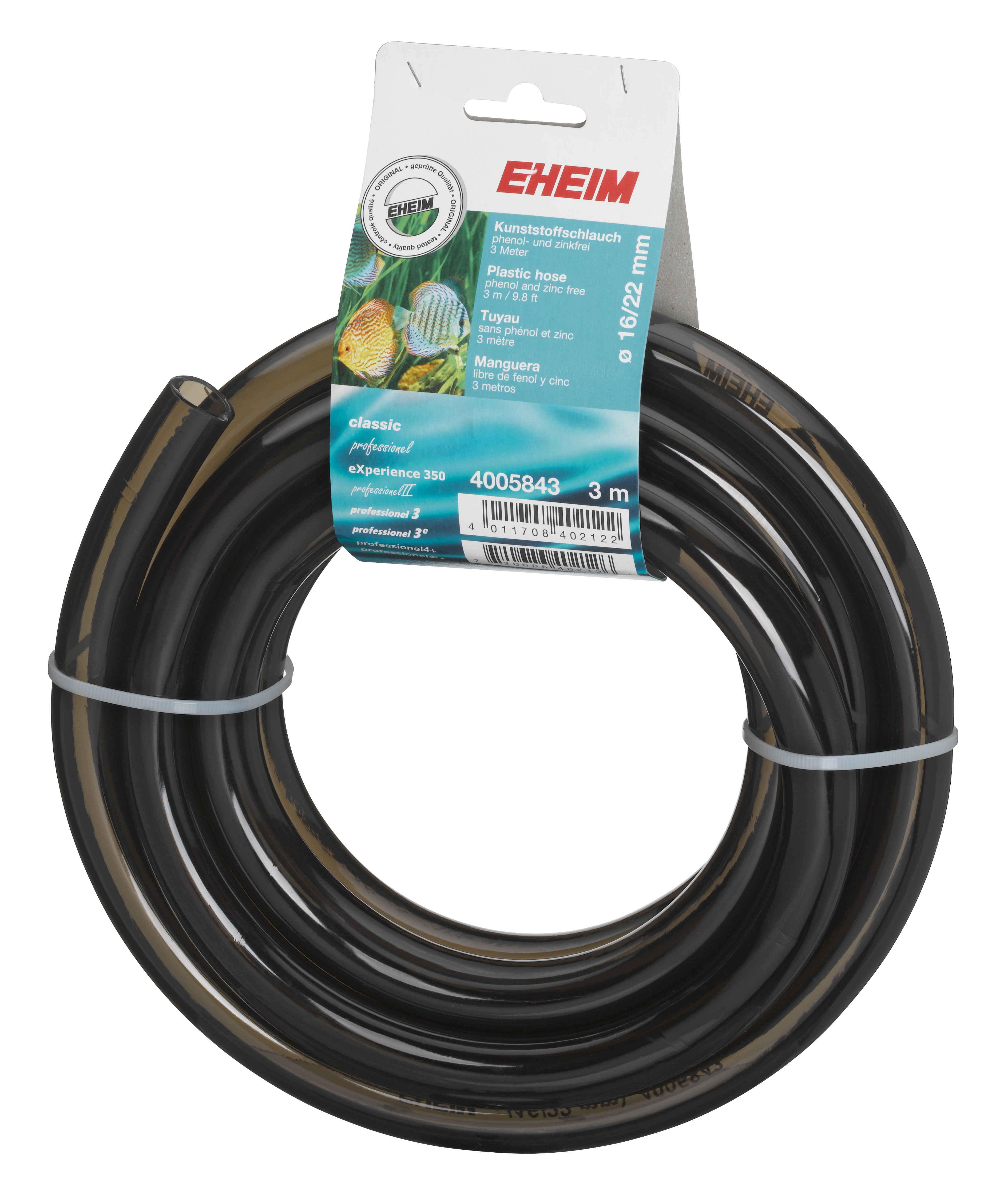 Eheim műanyag tömlő, 3 m, 16/22 mm, antracit