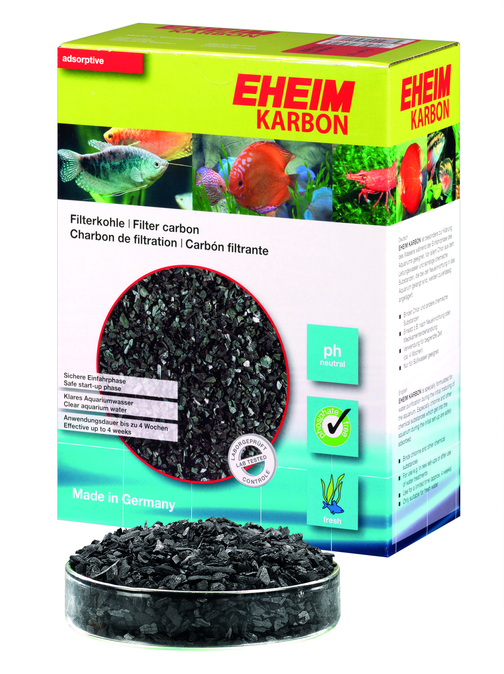 Eheim KARBON - aktív szén szűrőanyag édesvízhez, 450 g