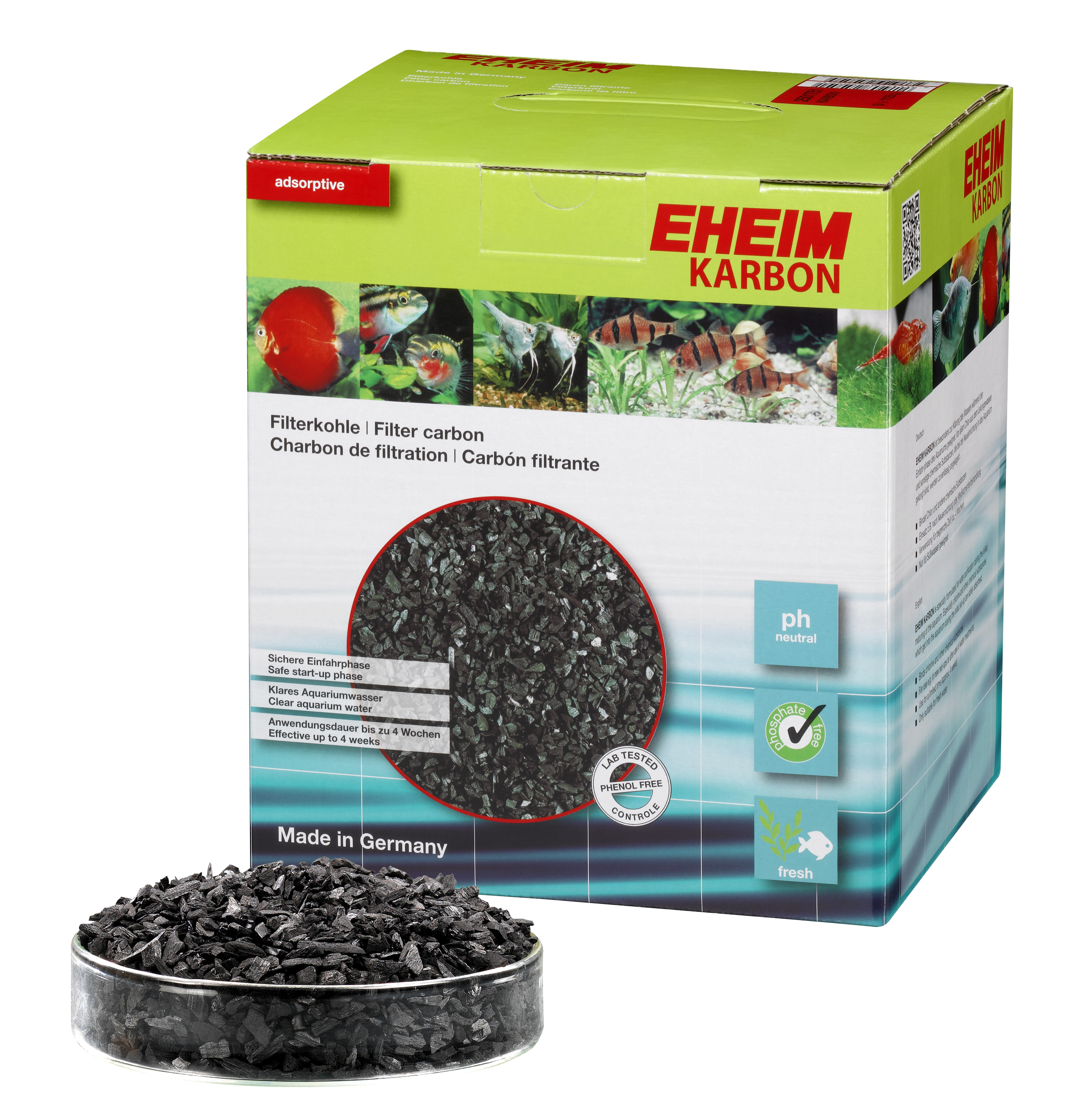Eheim KARBON - aktív szén szűrőanyag édesvízhez, 1125 g